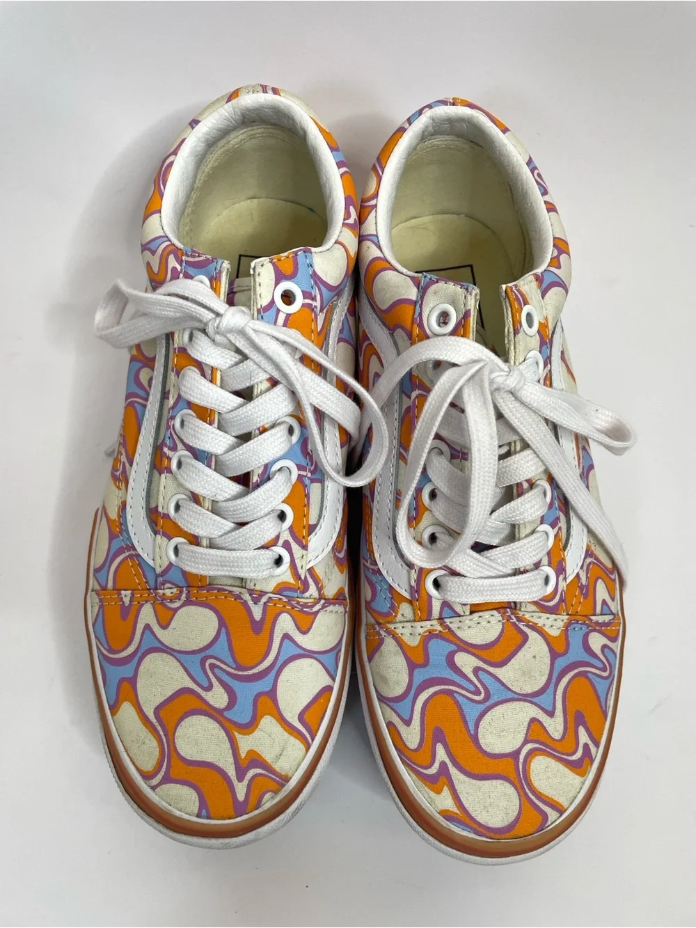Vans | Stacked Old Skool UV React Sneakers Orange Peace Size 6.5 / 8 - Picture 5 of 12